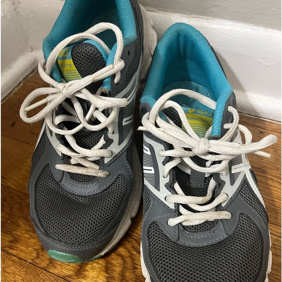 ASICS | Gray and Blue Athletic Shoes - Picture 2 of 7